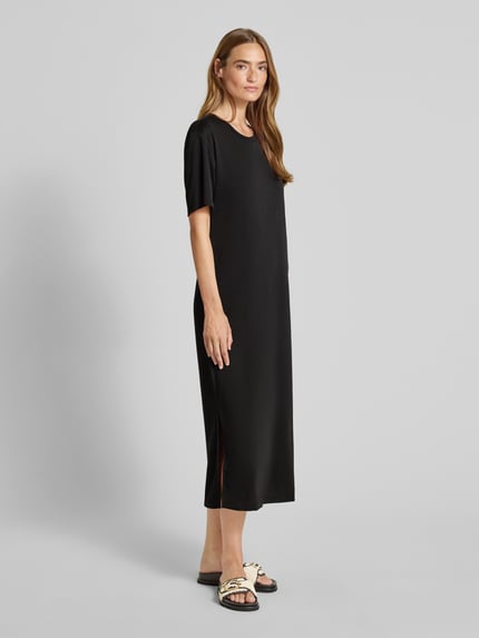 Jake*s Casual T-Shirt-Kleid mit Rundhalsausschnitt Black 1