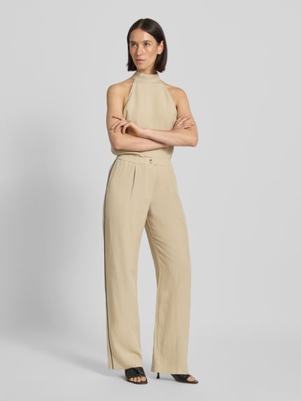 Samsøe Samsøe Loose Fit Stoffhose aus Lyocell-Leinen-Mix Modell 'SATOVE' Sand 1