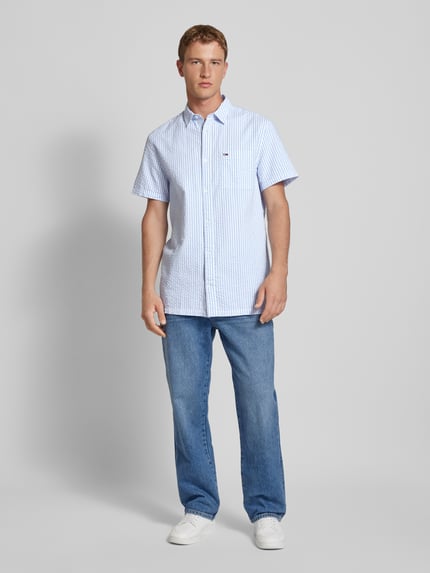 Tommy Jeans Koszula casualowa w paski Jasnoniebieski 1