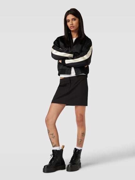EDITED Minirock in unifarbenem Design Modell 'Freya' Black 1