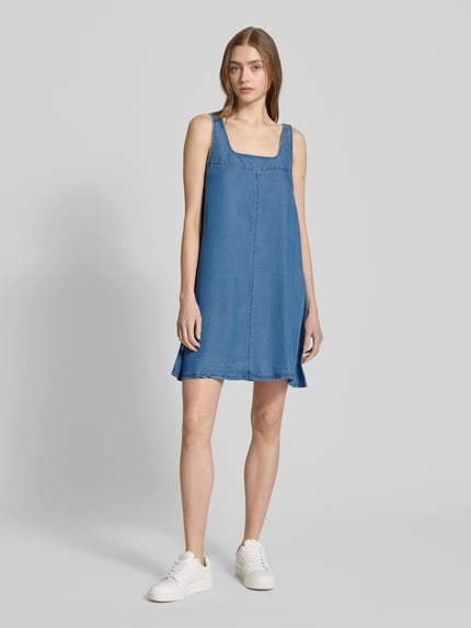 NOISY MAY® Jeansjurk van lyocell met vierkante hals Jeansblauw - 1