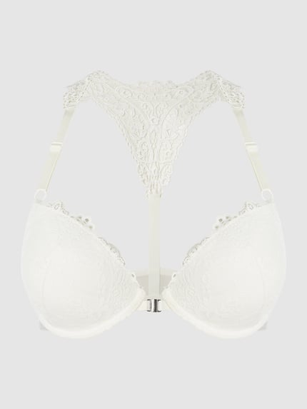 LASCANA Push-Up-BH aus Spitze Offwhite 2