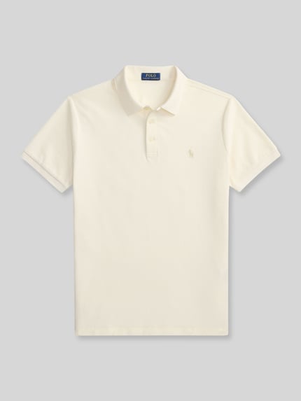 Polo Ralph Lauren Koszulka polo z czystej bawełny o kroju regular fit Écru 2
