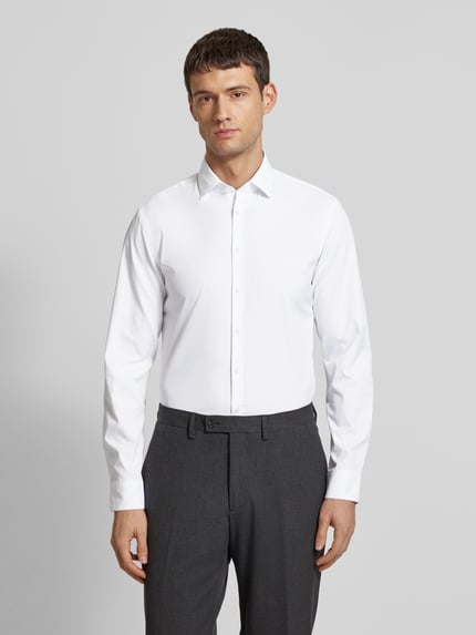 Jake*s Slim Fit Business-Hemd mit Kentkragen Weiss 4