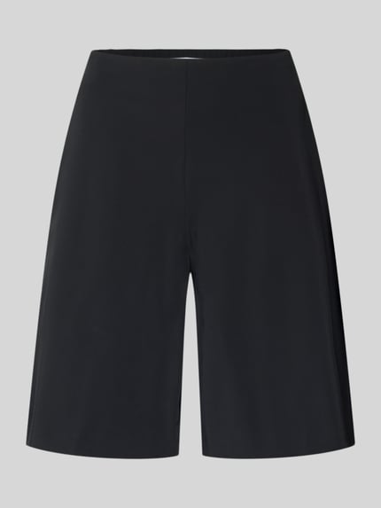Produktfoto, schwarze Schlupfbermuda Techno Cotton Superstretch von Raffaello Rossi, regular Fit, elastischer Bund, glatte Textur