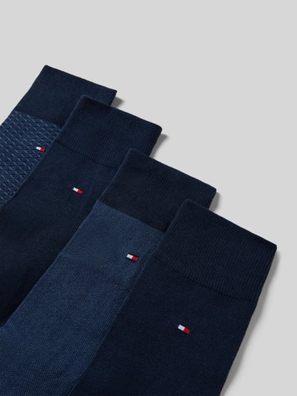 Tommy Hilfiger Socken mit Logo-Detail im 4er-Pack Marine 2