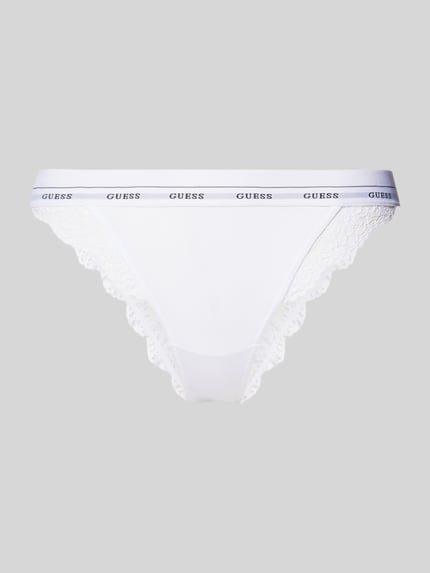 GUESS Slip mit Spitzenbesatz Modell 'JANE' Weiss 1
