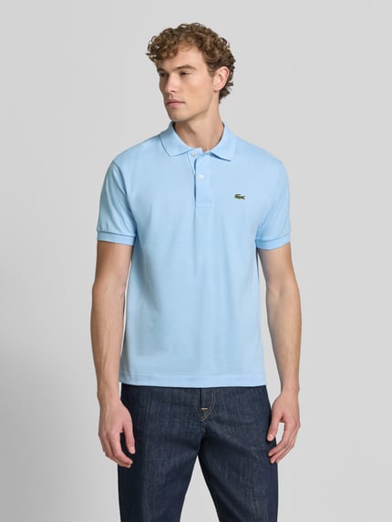 Lacoste Regular Fit Poloshirt aus reiner Baumwolle Hellblau 4