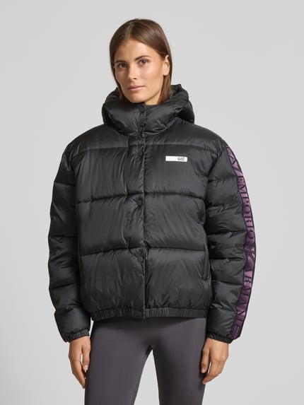 EA7 Emporio Armani Steppjacke mit Label-Patch Dunkelgrau 4