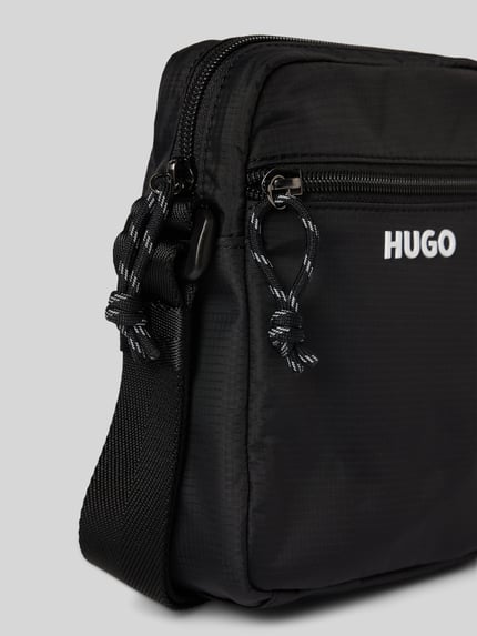 HUGO Umhängetasche mit Logo-Detail BLACK 3