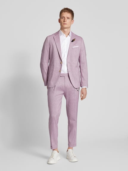 Jake*s Koszula biznesowa o kroju regular fit z satyny Biały 1