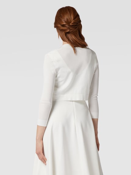 Jake*s Cocktail Bolero mit Schalkragen Offwhite Melange 5