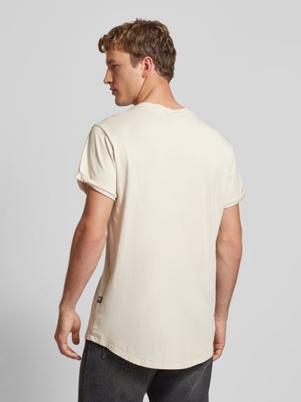 G-Star RAW T-shirt met labeldetail Offwhite gemêleerd - 5