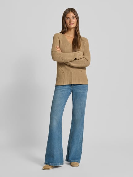 BOSS Orange Jeansy o luźnym kroju z mieszanki bawełny Jeansowy niebieski 1
