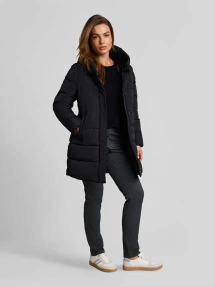 Tom Tailor Steppmantel mit Kapuze Black 1