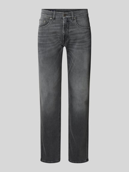 Pierre Cardin Tapered Fit Jeans im Used-Look Modell 'Lyon' Mittelgrau 2