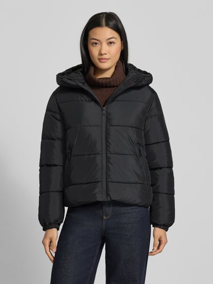 VERO MODA Regular Fit Steppjacke mit Kapuze Modell 'DINA' Black 4