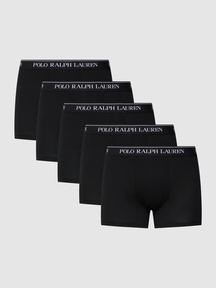 Polo Ralph Lauren Underwear Trunks mit elastischem Logo-Bund im 5er-Pack Black 2