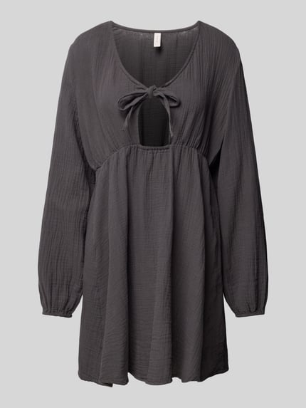 ONLY Mini-jurk met ballonmouwen, model 'THYRA' Antraciet - 2