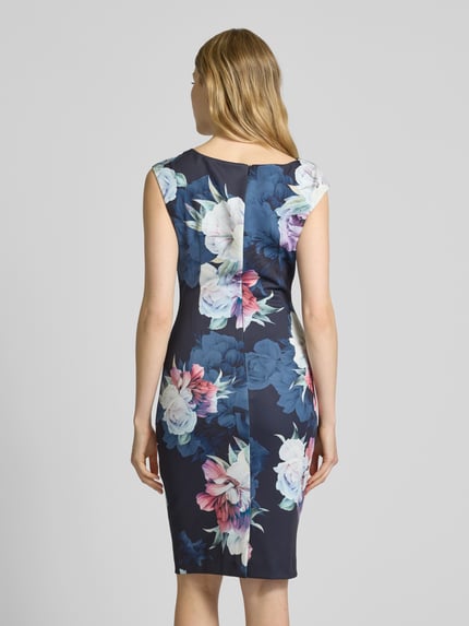 SWING Cocktailkleid mit floralem Muster Marine 5
