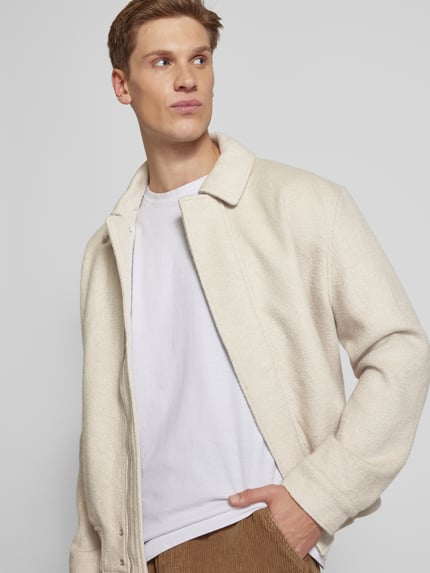 ONLY & SONS Regular fit bomberjack met steekzakken, model 'WAYNE' Offwhite - 3