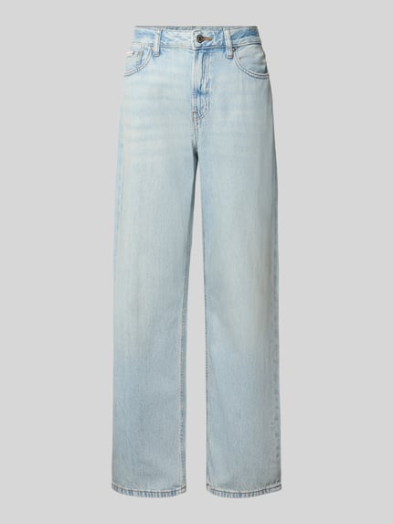 straight fit jeans van puur katoen Shop The Look MANNEQUINE