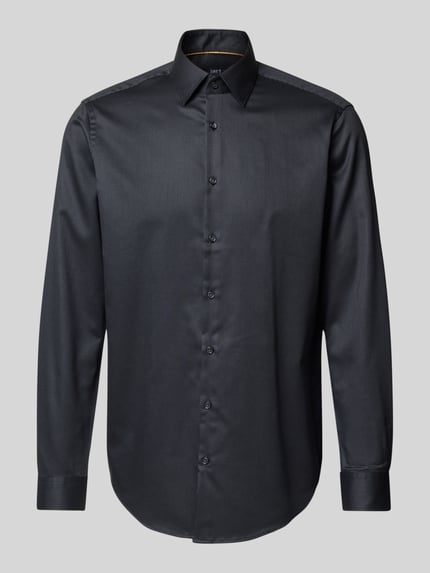 Jake*s Regular Fit Business-Hemd mit Kentkragen Anthrazit 2