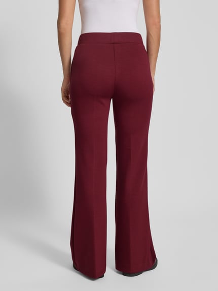 Christian Berg Woman Flared fit stoffen broek van viscosemix  Donkerrood - 5