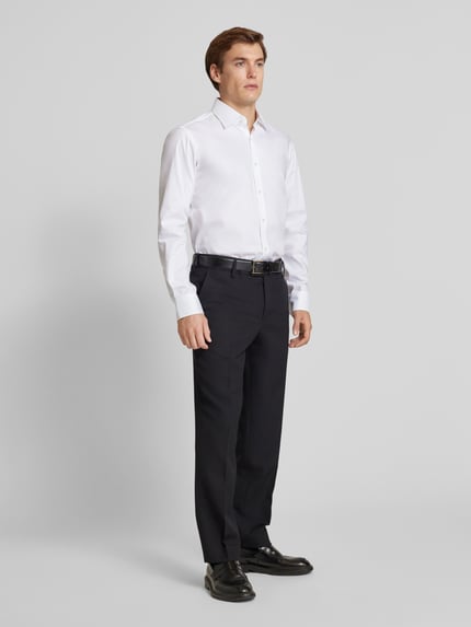 BOSS Regular Fit Business-Hemd mit Kentkragen Modell 'JOE' Weiss 1
