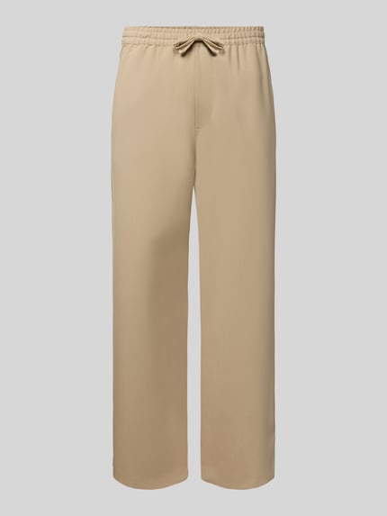 Spodnie materiałowe o prostym kroju z dodatkiem wiskozy Shop The Look MANNEQUINE