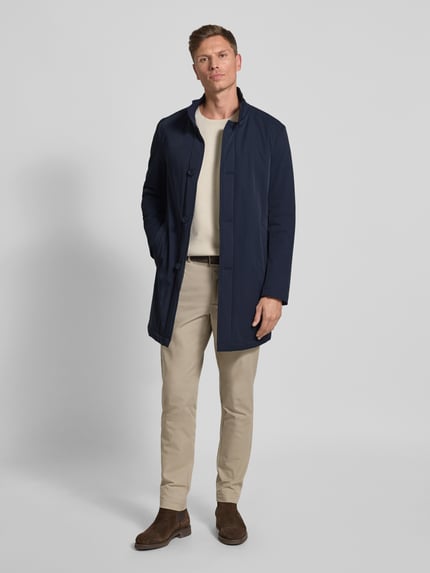 MCNEAL Kurzmantel mit Stehkragen und Eingrifftaschen Dunkelblau 1