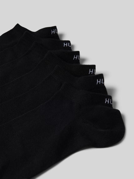 HUGO Sneakersokken met labelprint in een set van 6 paar Black - 2