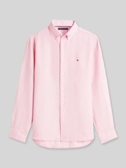 Tommy Hilfiger Regular Fit Freizeithemd aus reinem Leinen Rosa 2