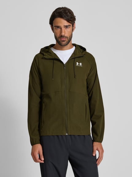 Under Armour Regular Fit Windbreaker mit Logo-Print Oliv 4