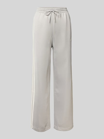 adidas Sportswear Wide fit sweatbroek met logoprint, model 'Stadium' Lichtgrijs - 2