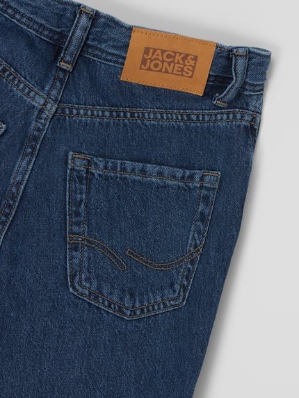 JACK & JONES Loose fit jeans van katoen, model 'Chris' Blauw - 4
