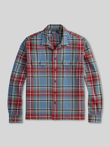 Polo Ralph Lauren Regular Fit Flanellhemd mit Brusttaschen Marine 2