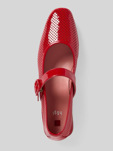 Högl Ballerinas mit Lochmuster Rot 3
