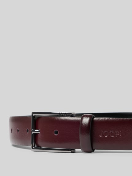 JOOP! COLLECTION Gürtel aus echtem Rindsleder Modell 'SAIS' Bordeaux 2