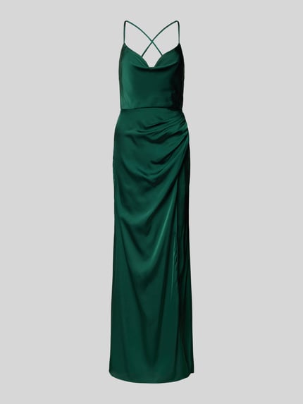 Laona Abendkleid mit Wasserfall-Ausschnitt Gruen 2