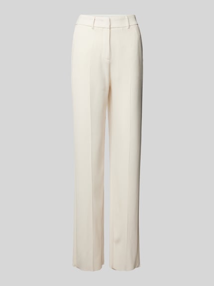 Marella Stoffen broek met persplooien, model 'LELLO' Wit - 2