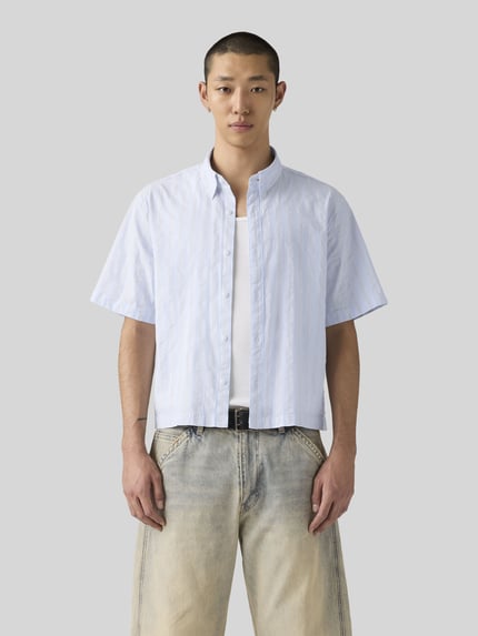 Levi's® Regular Fit Freizeithemd aus Baumwoll-Mix Hellblau 4