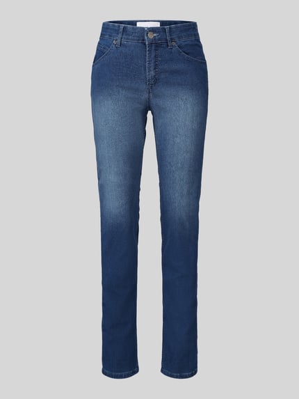 TONI Straight Fit Jeans aus Baumwoll-Mix Modell 'LIV' Blau 2