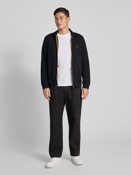 BOSS Orange Sweatjacke mit Reißverschluss Black 1