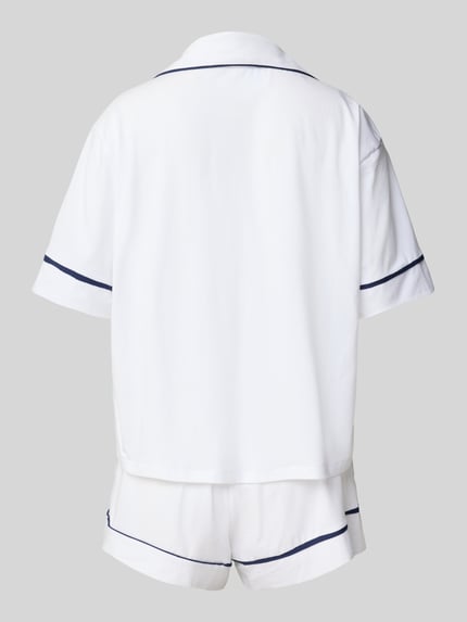 Polo Ralph Lauren Pyjama mit Logo-Stitchings Modell 'POLO ESSENTIALS' Offwhite 3