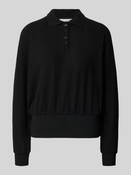 OPUS Strickpullover mit Polokragen Modell 'Geigi' Black 2