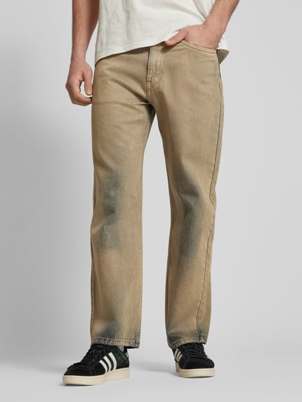 Levi's® Loose fit jeans in used look model '565' Middenbruin - 4