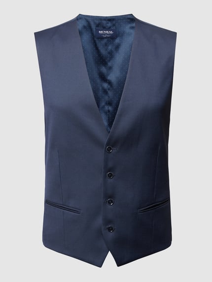 MCNEAL Slim Fit Weste mit Webmuster Marine 2
