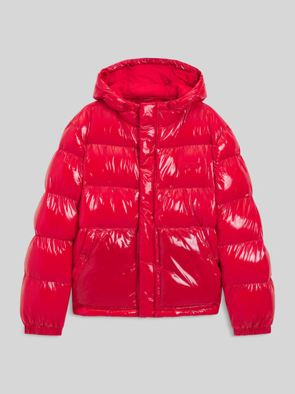 HUGO Regular Fit Steppjacke mit Kapuze Modell 'BARO' Rot 2
