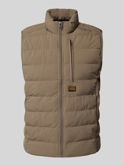 G-Star RAW Bodywarmer met labelpatch, model 'Foundation' Kaki - 2
